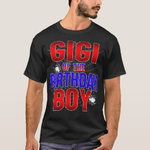 Gigi van de verjaardag jongen kostuum spin web Bda T-shirt