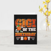 Gigi van de verjaardagsjongen basketbalspeler fami kaart (Gele Bloem)