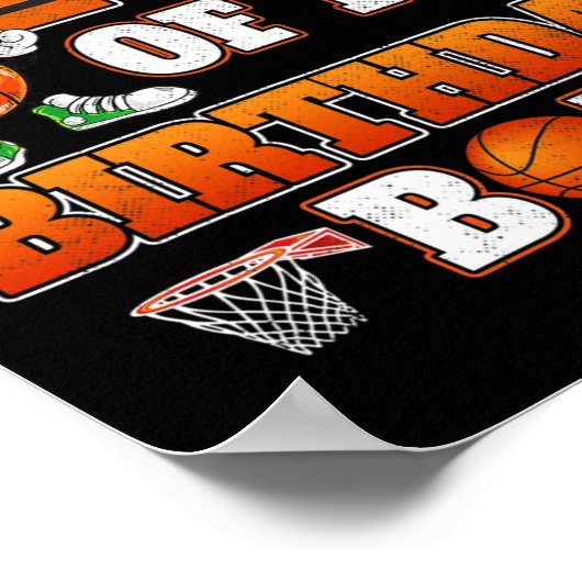 Gigi van de verjaardagsjongen basketbalspeler fami poster (Hoek)