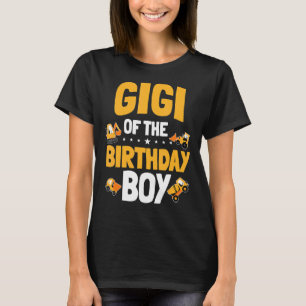 Gigi van de verjaardagsjongen bouwvakker Bday T-shirt