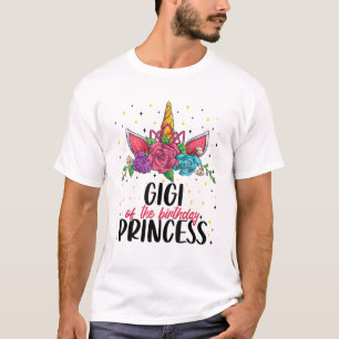 Gigi van de Verjaardagsmeisje Eenhoorn Bday Girl F T-shirt