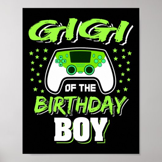 Gigi Van De Verjaardagsvideo Game Decoraties (Voorkant)