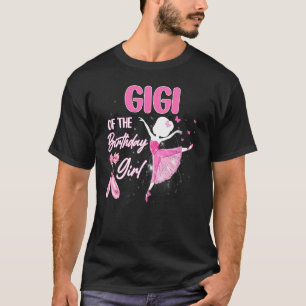 Gigi van het Birthday Girl Ballerina Ballet Theme  T-shirt