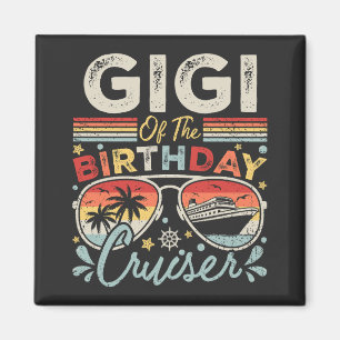 Gigi van het verjaardagscruiser vakantieplein magneet