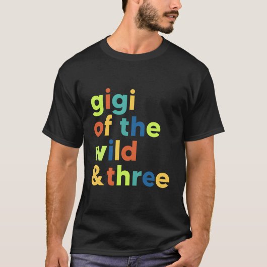Gigi van het wild en drie 3e verjaardag matching f t-shirt (Voorkant)
