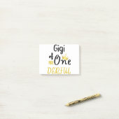 Gigi van MR Onederful Grappige 1e Verjaardag T-Shi Post-it® Notes (Op bureau)