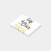 Gigi van MR Onederful Grappige 1e Verjaardag T-Shi Post-it® Notes (Schuin)