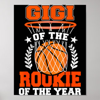 Gigi van Rookie 1e Basbal Bday Thema Matching Poster