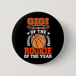 Gigi van Rookie 1e Basbal Bday Thema Matching Ronde Button 5,7 Cm