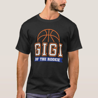Gigi van Rookie 1e verjaardag Basketbal Thema Weds T-shirt