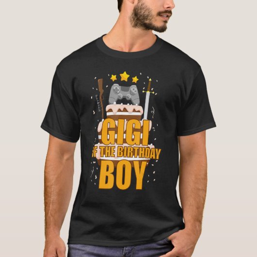 Gigi van The Birthday Boy Gamepad B-Day Gamer Part T-shirt (Voorkant)