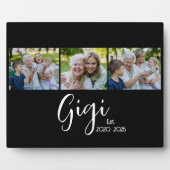 Gigi Vast Script Zwart 3 Foto Fotoplaat (Voorkant)
