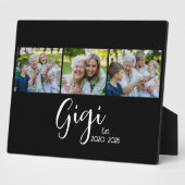 Gigi Vast Script Zwart 3 Foto Fotoplaat (Zijkant)