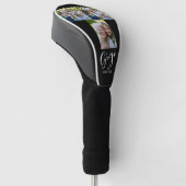 Gigi Vast Script Zwart 3 Foto Golfheadcover (Schuin)