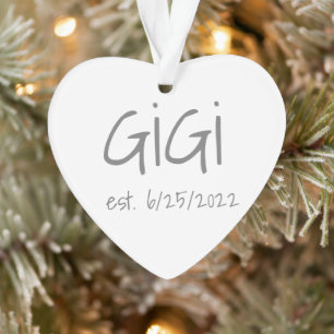 Gigi Vastgestelde datum Acrylisch Ornament