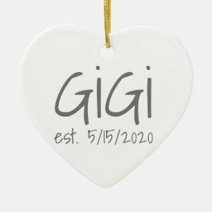 Gigi Vastgestelde datum Keramisch Ornament