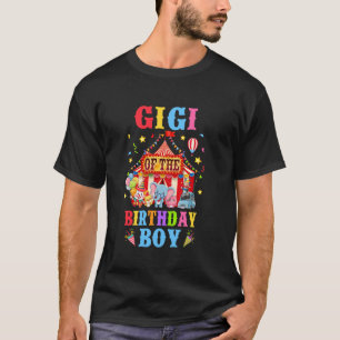 Gigi Verjaardag Voor Jongens Circus Kermis Thema T-shirt
