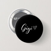 Gigi voor oma grootmoeder aankondiging moeders ronde button 5,7 cm (Voorkant /achterkant)
