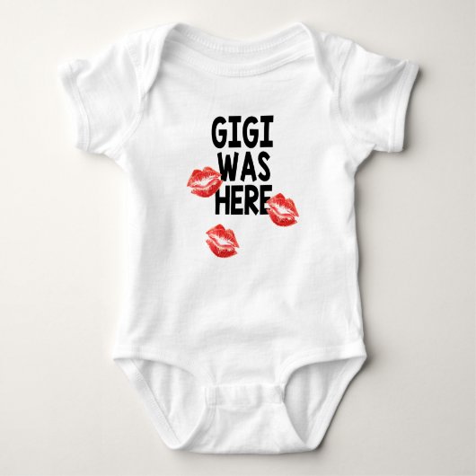 Gigi was hier Kisses Baby Bodysuit (Voorkant)