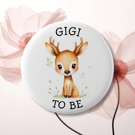 GiGi wordt | Woodland thema Baby shower Button