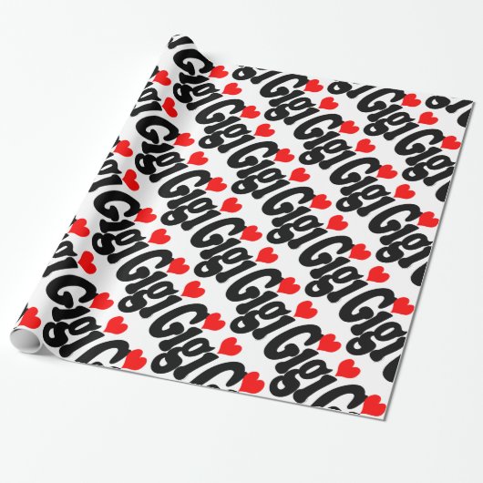 Gigi Wrapping Paper Cadeaupapier (Uitgerold)