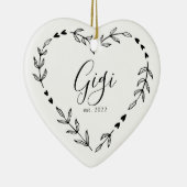 Gigi Year Est. Kerstakeramische versiering Keramisch Ornament (Rechts)