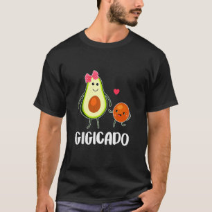 Gigicado Cute Avocado Zwangere oma-vrouwen T-shirt