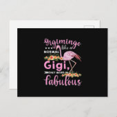 Gigimingo als een normale Gigi Flamingo Mors Day Briefkaart (Voorkant / Achterkant)
