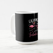 Gigimingo Pink Flamingo Gigi Funny Grandma Koffiemok (Voorkant links)