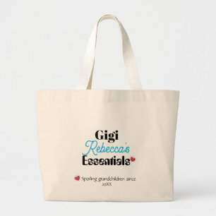Gigi's Essentiële Dubbelzijdige Print   Aangepaste Grote Tote Bag