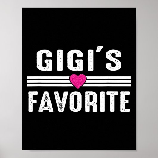 Gigi's Favorite Poster (Voorkant)