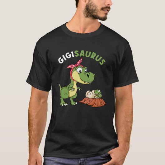 Gigisaurus Cute Gigi 4 Kids Dinosaur rex Mother s  T-shirt (Voorkant)