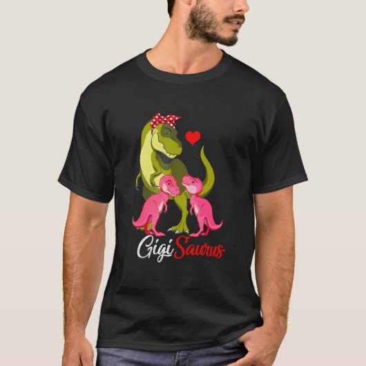Gigisaurus Rex Gigi Saurus Dinosaur T-shirt (Voorkant)