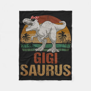 Gigisaurus T Rex Dinosaur Gigi Saurus Moederdag Fleece Deken