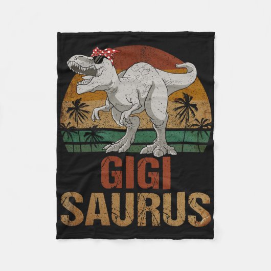 Gigisaurus T Rex Dinosaur Gigi Saurus Moederdag Fleece Deken (Voorkant)