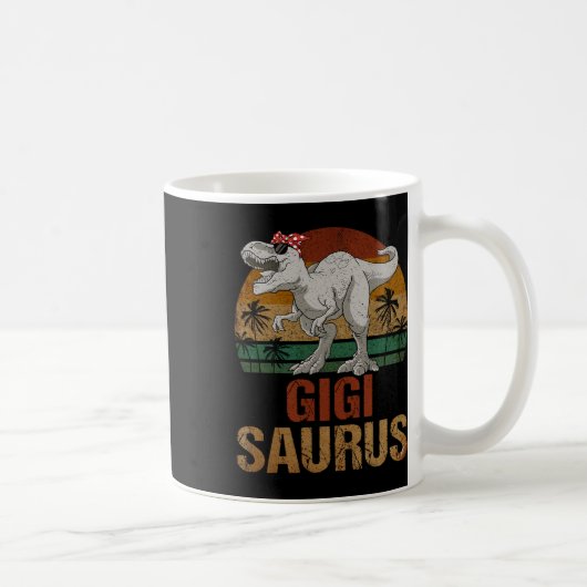 Gigisaurus T Rex Dinosaur Gigi Saurus Moederdag Koffiemok (Rechts)