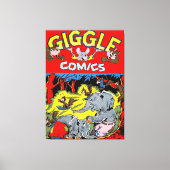 Gigle Elephant Animal  Comics Canvas Afdruk (Voorkant)