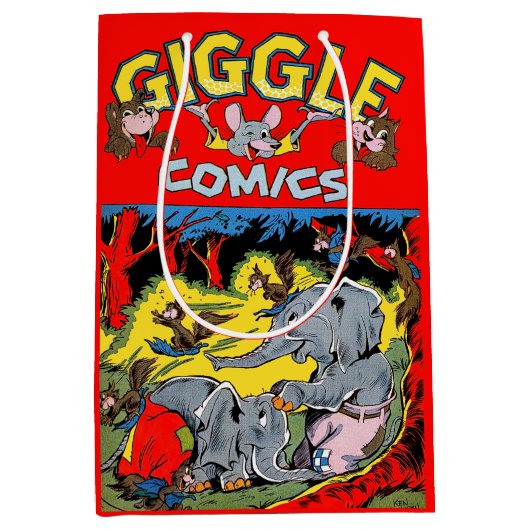 Gigle Elephant Animal  Comics Medium Cadeauzakje (Voorkant)