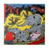 Gigle Elephant Animal  Comics Tegeltje (Voorkant)