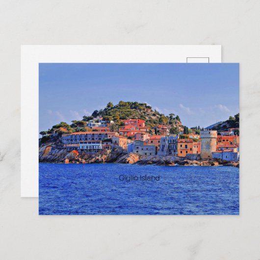 Giglio-eiland, Toscaanse Archipel, Italië Briefkaart (Voorkant / Achterkant)