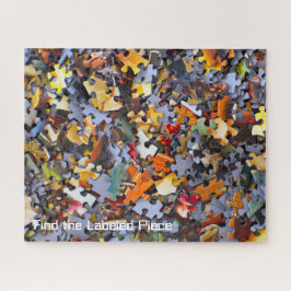 Gigreerde stukjes aangepaste tekst kleurrijk uniek legpuzzel