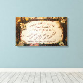Gij Shalt houdt van de Heer Thy God door Schnell Canvas Afdruk (Insitu (Houten vloer))