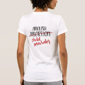 Gij Shalt niet dood anti-abortus/kindermoord T-shirt (Achterkant)