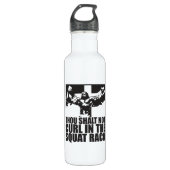 Gij stopt niet in het vierkant rack waterfles  (Voorkant)