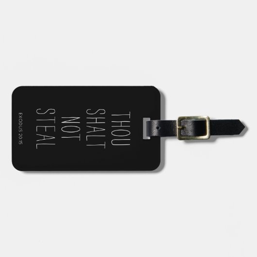 Gij stopt niet Steal Religieuze Bagage Bescherming Bagagelabel (Voorkant horizontaal)