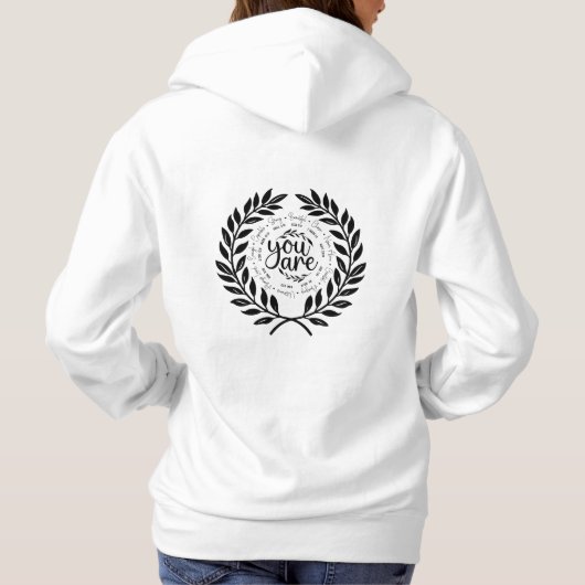 "Gij zijt" Inspirerend Bijbeltekst Hoodie (Achterkant)