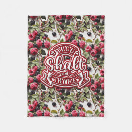 Gij zult mij niet grappig proberen fleece deken