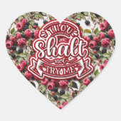 Gij zult mij niet grappig proberen hart sticker (Voorkant)