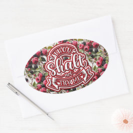 Gij zult mij niet grappig proberen ovale sticker