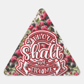 Gij zult mij niet grappig proberen sticker (Voorkant)